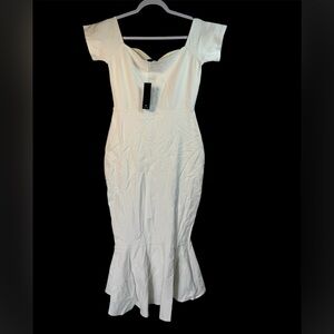 Elegant White Off-Shoulder Dress